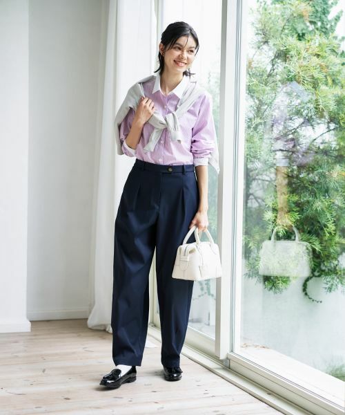 CARA O CRUZ / キャラ・オ・クルス シャツ・ブラウス | クレリックストライプシャツ | 詳細18