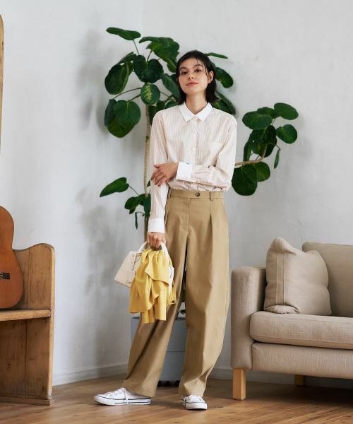 CARA O CRUZ / キャラ・オ・クルス シャツ・ブラウス | クレリックストライプシャツ | 詳細25