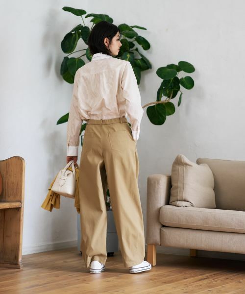 CARA O CRUZ / キャラ・オ・クルス シャツ・ブラウス | クレリックストライプシャツ | 詳細27