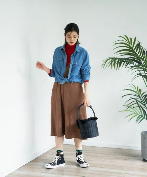 CARA O CRUZ / キャラ・オ・クルス ロング・マキシ丈ワンピース | スエードジャンパースカート【35th】 | 詳細13