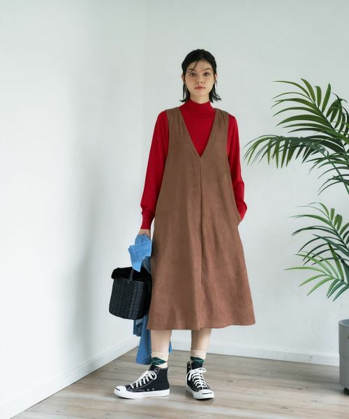 CARA O CRUZ / キャラ・オ・クルス ロング・マキシ丈ワンピース | スエードジャンパースカート【35th】 | 詳細17