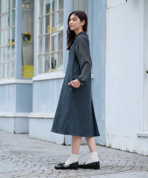 CARA O CRUZ / キャラ・オ・クルス ロング・マキシ丈ワンピース | スエードジャンパースカート【35th】 | 詳細23