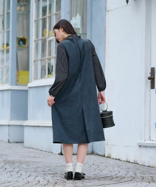 CARA O CRUZ / キャラ・オ・クルス ロング・マキシ丈ワンピース | スエードジャンパースカート【35th】 | 詳細24