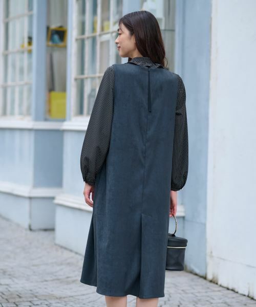 CARA O CRUZ / キャラ・オ・クルス ロング・マキシ丈ワンピース | スエードジャンパースカート【35th】 | 詳細8