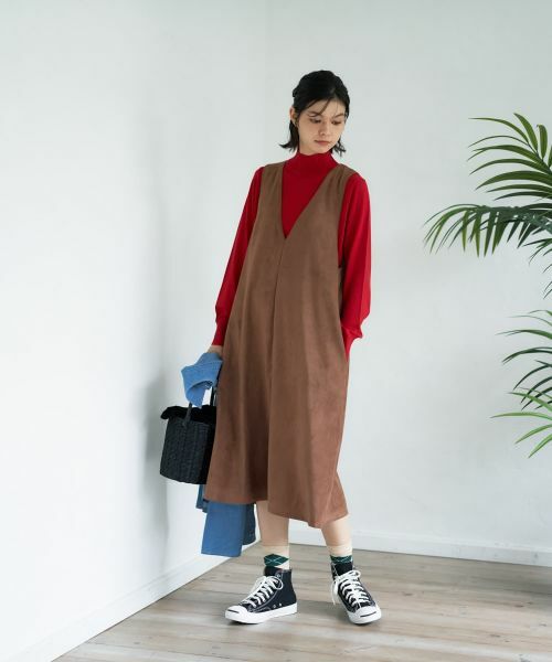 CARA O CRUZ / キャラ・オ・クルス ロング・マキシ丈ワンピース | スエードジャンパースカート【35th】 | 詳細12