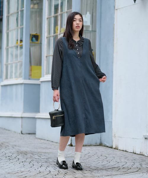 CARA O CRUZ / キャラ・オ・クルス ロング・マキシ丈ワンピース | スエードジャンパースカート【35th】 | 詳細17