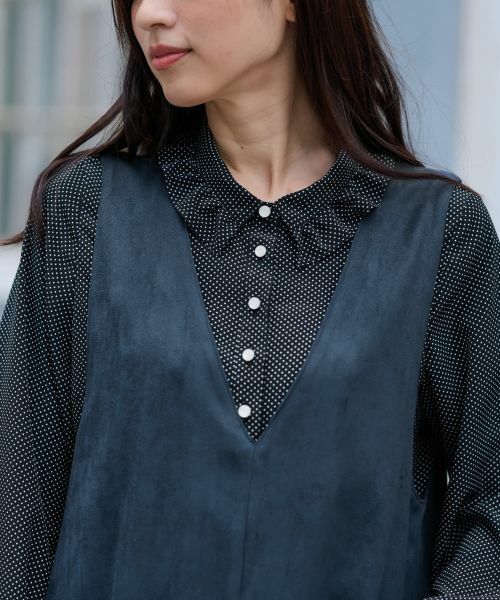 CARA O CRUZ / キャラ・オ・クルス ロング・マキシ丈ワンピース | スエードジャンパースカート【35th】 | 詳細22