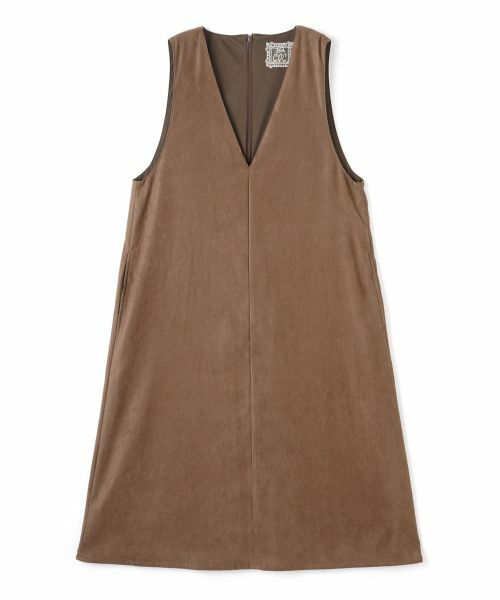 CARA O CRUZ / キャラ・オ・クルス ロング・マキシ丈ワンピース | スエードジャンパースカート【35th】 | 詳細30