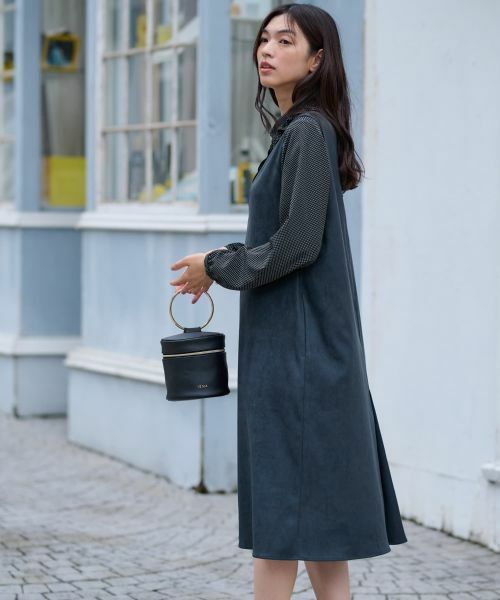 CARA O CRUZ / キャラ・オ・クルス ロング・マキシ丈ワンピース | スエードジャンパースカート【35th】 | 詳細6