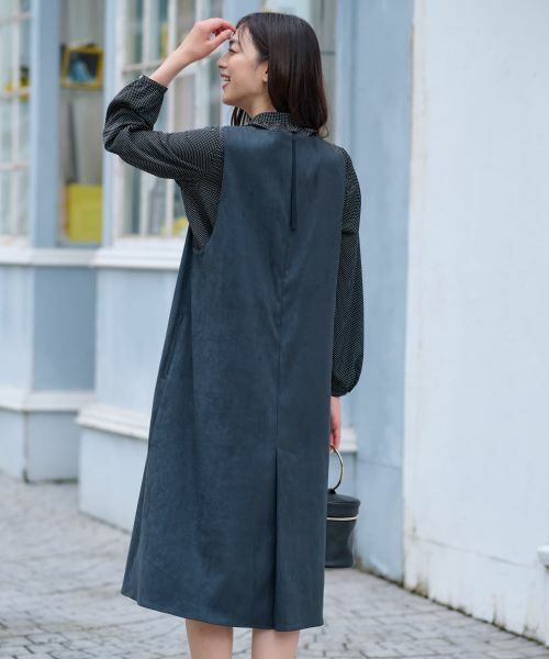 CARA O CRUZ / キャラ・オ・クルス ロング・マキシ丈ワンピース | スエードジャンパースカート【35th】 | 詳細7