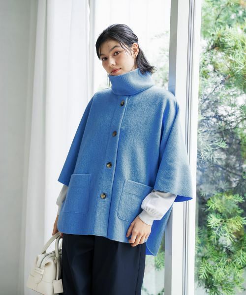 CARA O CRUZ / キャラ・オ・クルス その他アウター | スヌード付きケープ | 詳細10