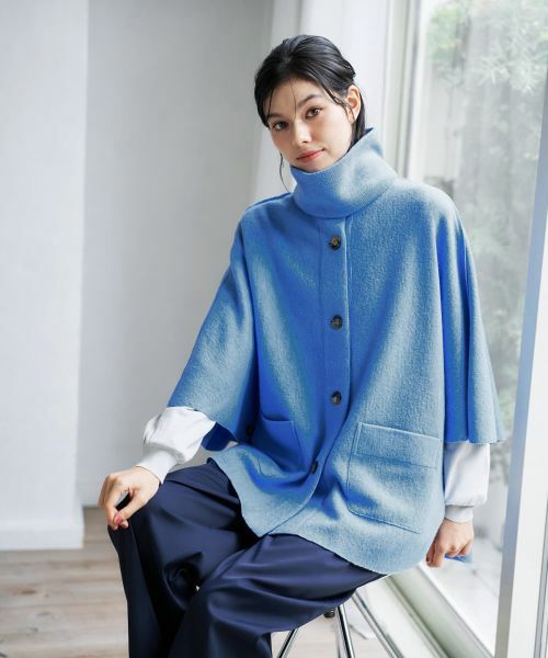 CARA O CRUZ / キャラ・オ・クルス その他アウター | スヌード付きケープ | 詳細13