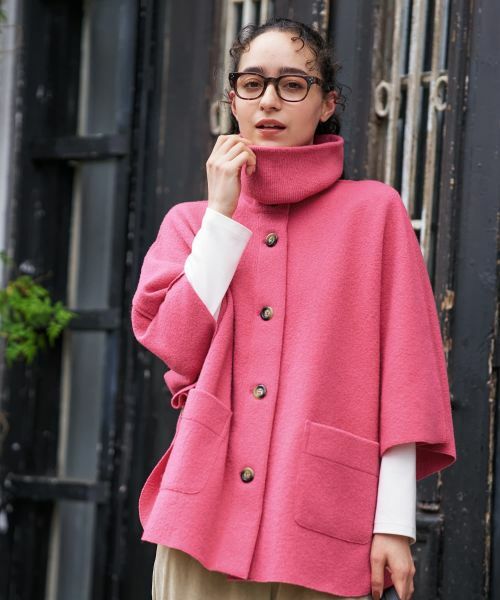 CARA O CRUZ / キャラ・オ・クルス その他アウター | スヌード付きケープ | 詳細15