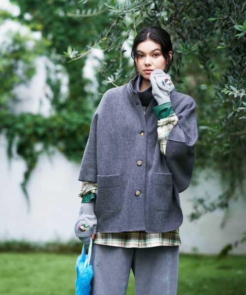 CARA O CRUZ / キャラ・オ・クルス その他アウター | スヌード付きケープ | 詳細3