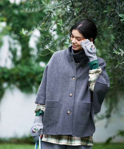 CARA O CRUZ / キャラ・オ・クルス その他アウター | スヌード付きケープ | 詳細5