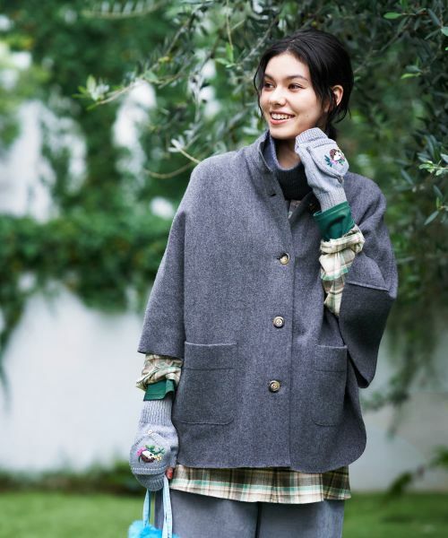 CARA O CRUZ / キャラ・オ・クルス その他アウター | スヌード付きケープ | 詳細6