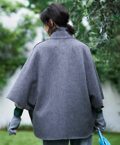 CARA O CRUZ / キャラ・オ・クルス その他アウター | スヌード付きケープ | 詳細7