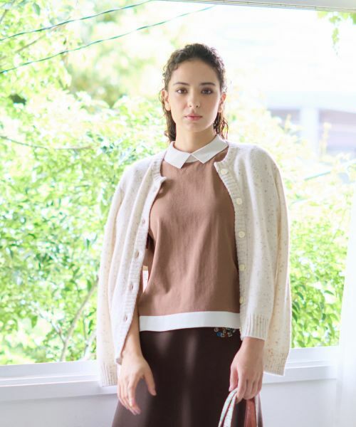 CARA O CRUZ / キャラ・オ・クルス カーディガン・ボレロ | クルーネックカーディガン【MUSETTI】 | 詳細3