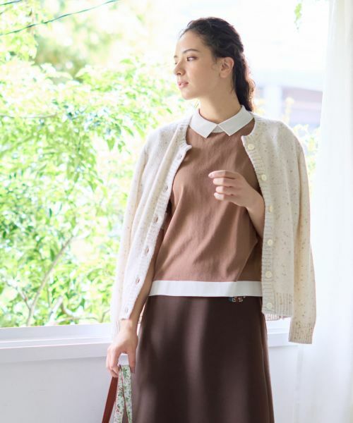 CARA O CRUZ / キャラ・オ・クルス カーディガン・ボレロ | クルーネックカーディガン【MUSETTI】 | 詳細4
