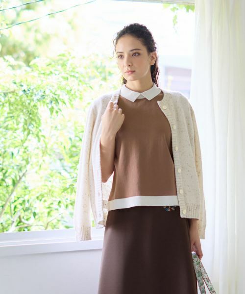 CARA O CRUZ / キャラ・オ・クルス カーディガン・ボレロ | クルーネックカーディガン【MUSETTI】 | 詳細5