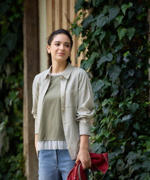 CARA O CRUZ / キャラ・オ・クルス シャツ・ブラウス | チェックシャツブラウス【CoC by CARA O CRUZ】 | 詳細1