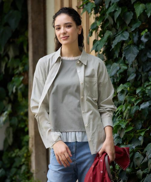 CARA O CRUZ / キャラ・オ・クルス シャツ・ブラウス | チェックシャツブラウス【CoC by CARA O CRUZ】 | 詳細3