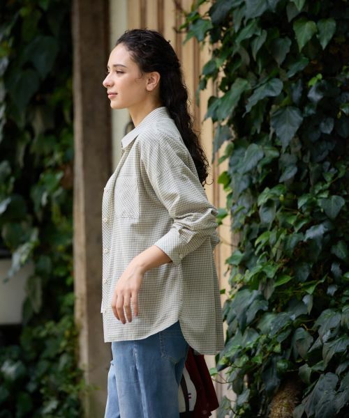CARA O CRUZ / キャラ・オ・クルス シャツ・ブラウス | チェックシャツブラウス【CoC by CARA O CRUZ】 | 詳細4