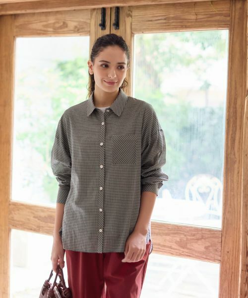 CARA O CRUZ / キャラ・オ・クルス シャツ・ブラウス | チェックシャツブラウス【CoC by CARA O CRUZ】 | 詳細6