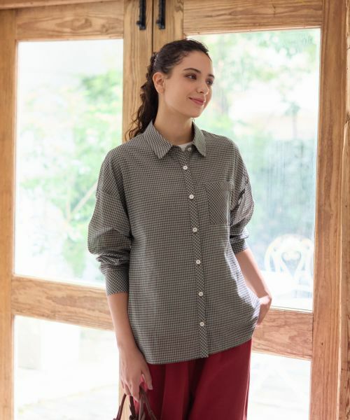 CARA O CRUZ / キャラ・オ・クルス シャツ・ブラウス | チェックシャツブラウス【CoC by CARA O CRUZ】 | 詳細7