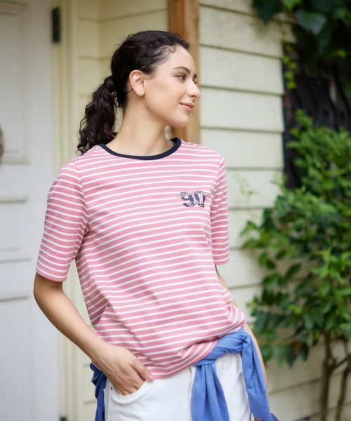 CARA O CRUZ / キャラ・オ・クルス カットソー | ボーダープリントカットソー【CoC by CARA O CRUZ】 | 詳細2