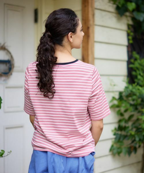 CARA O CRUZ / キャラ・オ・クルス カットソー | ボーダープリントカットソー【CoC by CARA O CRUZ】 | 詳細4