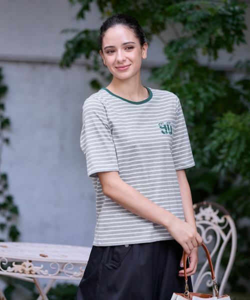 CARA O CRUZ / キャラ・オ・クルス カットソー | ボーダープリントカットソー【CoC by CARA O CRUZ】 | 詳細6