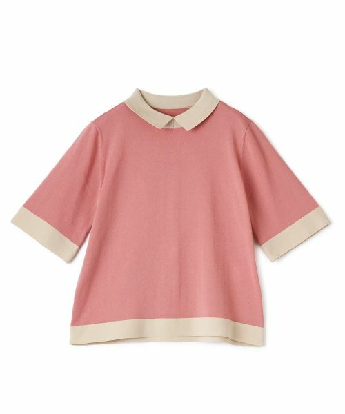 CARA O CRUZ / キャラ・オ・クルス ニット・セーター | 襟付きバイカラープルオーバー【CoC by CARA O CRUZ】 | 詳細18