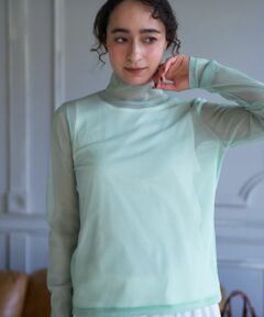 CARA O CRUZ / キャラ・オ・クルス カットソー | ドットのパワーネットカットソー【CoC by CARA O CRUZ】