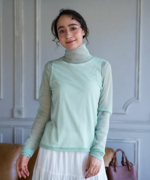 CARA O CRUZ / キャラ・オ・クルス カットソー | ドットのパワーネットカットソー【CoC by CARA O CRUZ】 | 詳細2