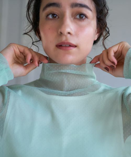 CARA O CRUZ / キャラ・オ・クルス カットソー | ドットのパワーネットカットソー【CoC by CARA O CRUZ】 | 詳細28