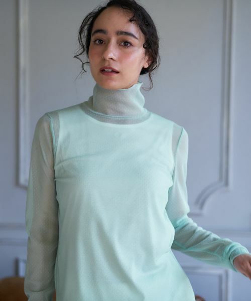 CARA O CRUZ / キャラ・オ・クルス カットソー | ドットのパワーネットカットソー【CoC by CARA O CRUZ】 | 詳細3