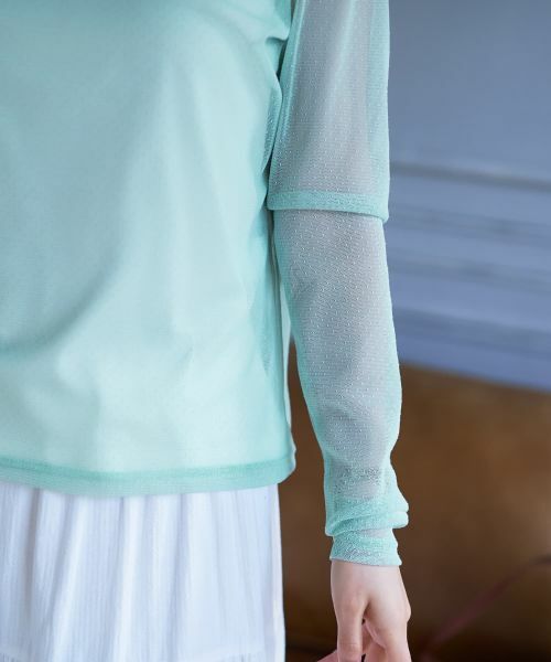 CARA O CRUZ / キャラ・オ・クルス カットソー | ドットのパワーネットカットソー【CoC by CARA O CRUZ】 | 詳細30