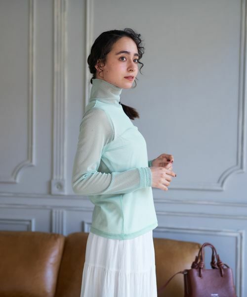 CARA O CRUZ / キャラ・オ・クルス カットソー | ドットのパワーネットカットソー【CoC by CARA O CRUZ】 | 詳細4