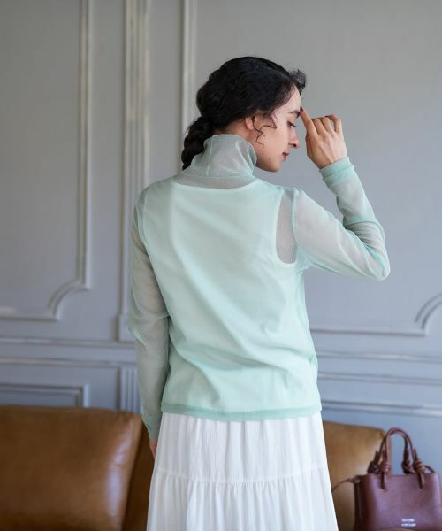 CARA O CRUZ / キャラ・オ・クルス カットソー | ドットのパワーネットカットソー【CoC by CARA O CRUZ】 | 詳細5