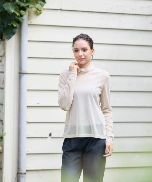 CARA O CRUZ / キャラ・オ・クルス カットソー | ドットのパワーネットカットソー【CoC by CARA O CRUZ】 | 詳細8