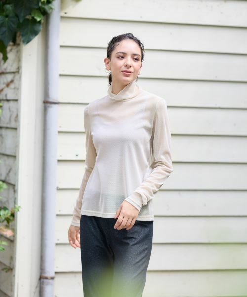 CARA O CRUZ / キャラ・オ・クルス カットソー | ドットのパワーネットカットソー【CoC by CARA O CRUZ】 | 詳細9