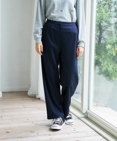 CARA O CRUZ / キャラ・オ・クルス その他パンツ | 後ろウエストゴムパンツ【CoC by CARA O CRUZ】【セットアップ】 | 詳細1