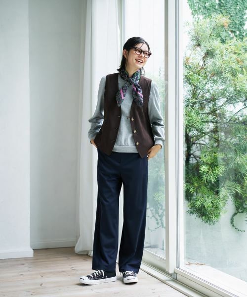 CARA O CRUZ / キャラ・オ・クルス その他パンツ | 後ろウエストゴムパンツ【CoC by CARA O CRUZ】【セットアップ】 | 詳細10