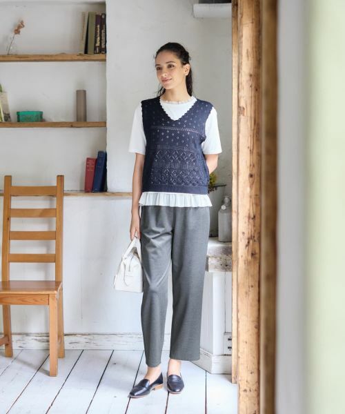 CARA O CRUZ / キャラ・オ・クルス その他パンツ | 後ろウエストゴムパンツ【CoC by CARA O CRUZ】【セットアップ】 | 詳細23