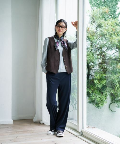 CARA O CRUZ / キャラ・オ・クルス その他パンツ | 後ろウエストゴムパンツ【CoC by CARA O CRUZ】【セットアップ】 | 詳細9