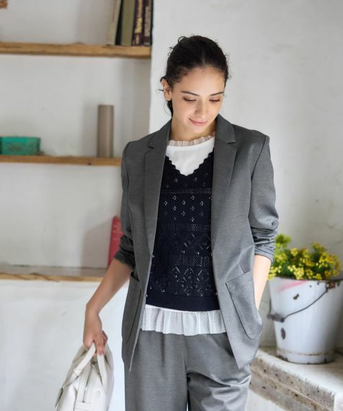 CARA O CRUZ / キャラ・オ・クルス テーラードジャケット | ブレザー【CoC by CARA O CRUZ】【セットアップ】 | 詳細10