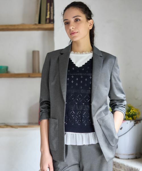 CARA O CRUZ / キャラ・オ・クルス テーラードジャケット | ブレザー【CoC by CARA O CRUZ】【セットアップ】 | 詳細11