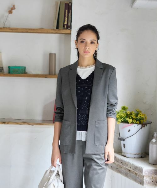 CARA O CRUZ / キャラ・オ・クルス テーラードジャケット | ブレザー【CoC by CARA O CRUZ】【セットアップ】 | 詳細8