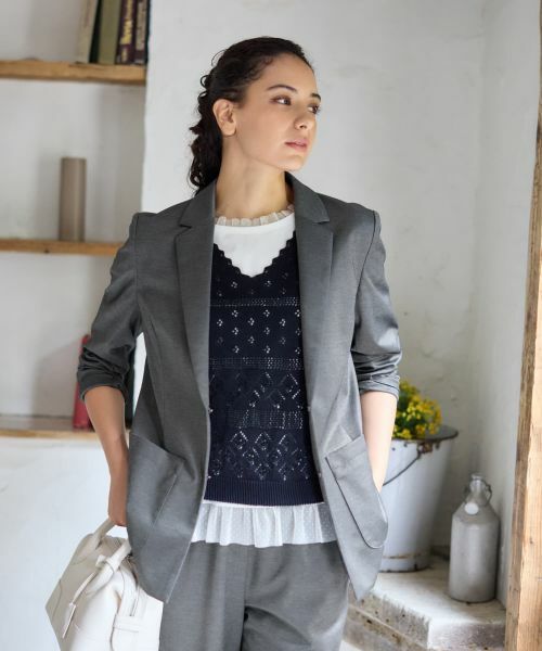 CARA O CRUZ / キャラ・オ・クルス テーラードジャケット | ブレザー【CoC by CARA O CRUZ】【セットアップ】 | 詳細9